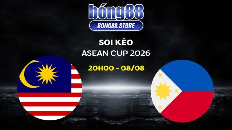 Soi kèo Malaysia vs Philippines ngày 08/08/2026 | ASEAN Cup 2026